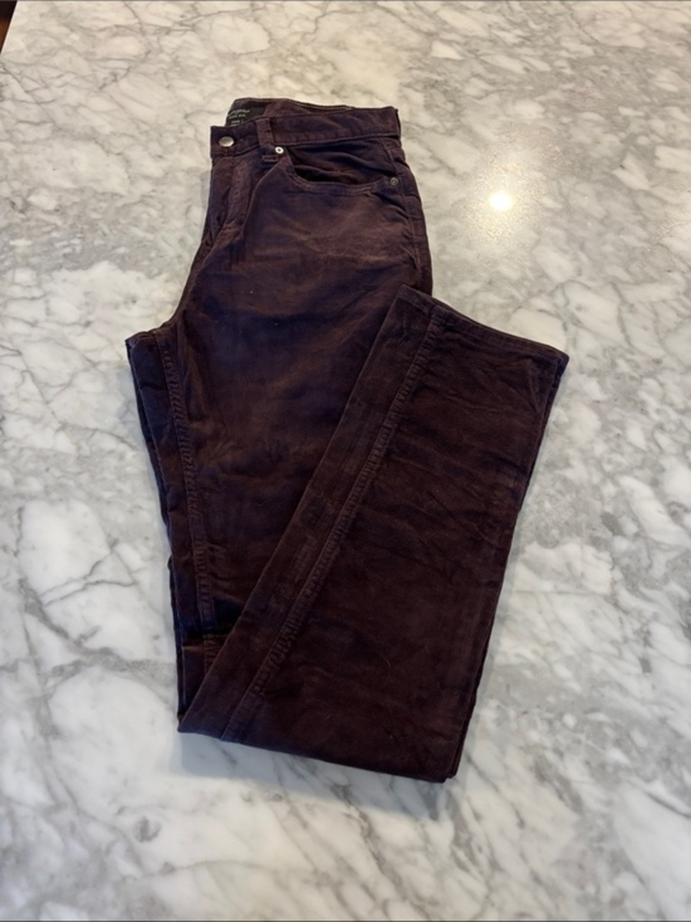 Men's Dark Purple Corduroy Jeans